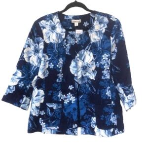 NWT Coldwater Creek floral blazer XL